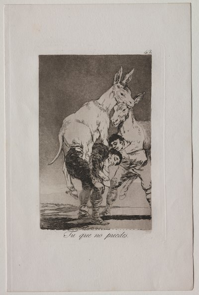 カプリチョス: できない者よ 作： Francisco de Goya