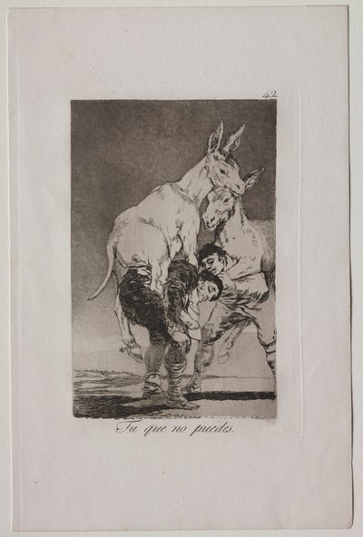 カプリコス：できない人 作： Francisco de Goya