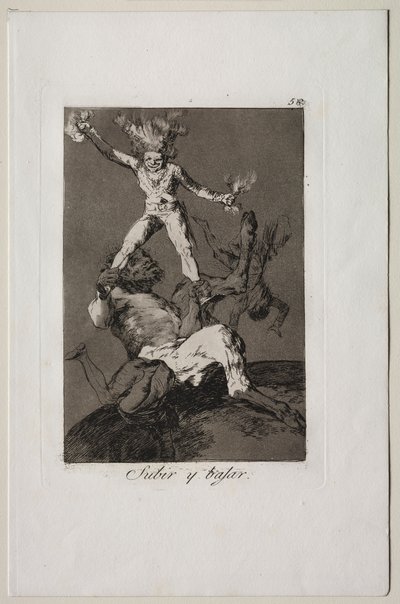 カプリチョス：上昇と下降 作： Francisco de Goya