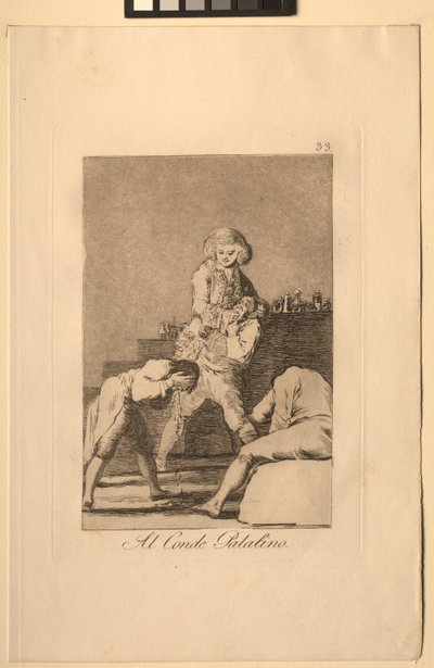 カプリコス：パラティーヌ伯または口蓋伯に。 作： Francisco de Goya