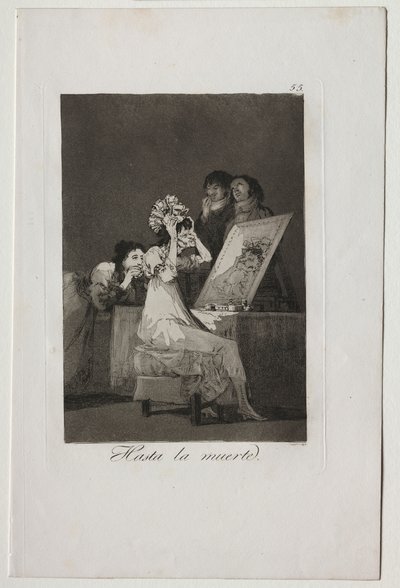 カプリチョス: 死ぬまで 作： Francisco de Goya