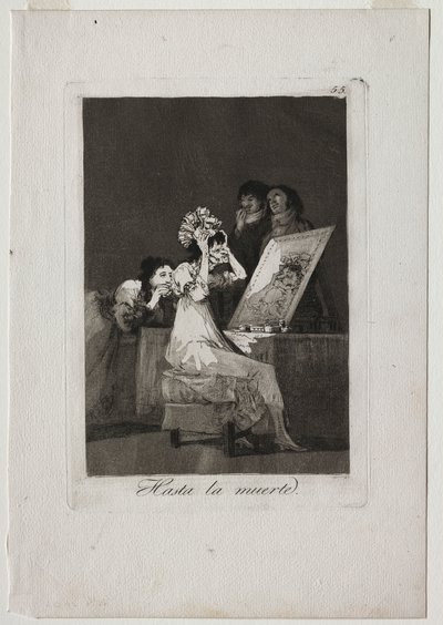 カプリチョス: 死ぬまで 作： Francisco de Goya