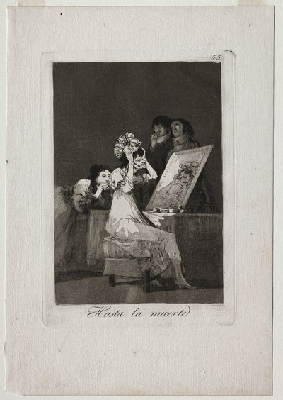 カプリコス：死ぬまで、1799年。 作： Francisco de Goya