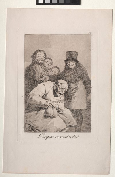 Caprichos: なぜ隠すのか? 作： Francisco de Goya