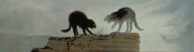 猫の戦い 作： Francisco de Goya