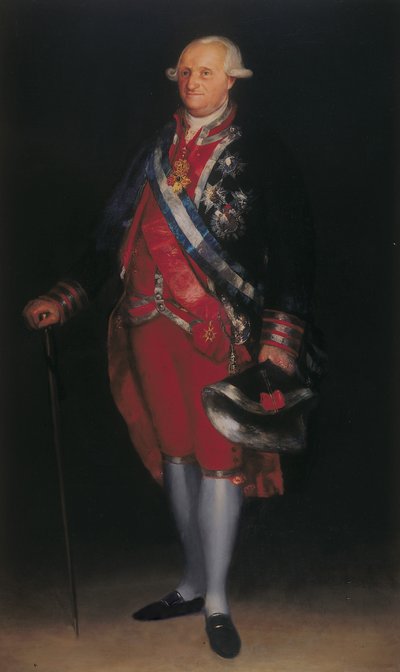 ガーディアスデコープス大佐の制服を着たシャルル4世、1800年 作： Francisco de Goya