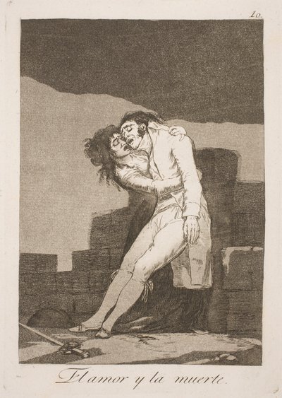 死と愛 作： Francisco de Goya