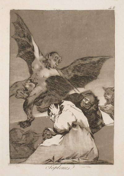 耳に息を吹き込む 作： Francisco de Goya