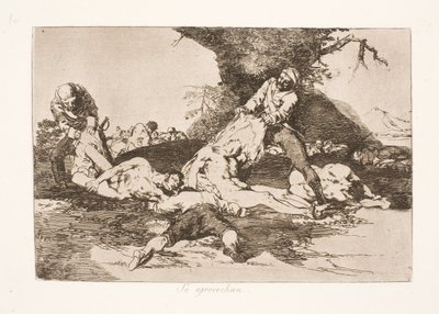 彼らは自分自身を装備します (16) 作： Francisco de Goya