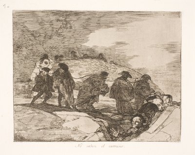 彼らはどこにいるのかわからない (70) 作： Francisco de Goya