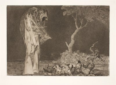 The Foolish Fear (恐怖で評判を落とすな) 作： Francisco de Goya