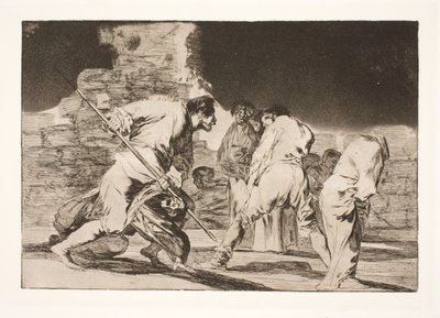 愚かな怒り (信じられない、そして私たちは神によって作られた) 作： Francisco de Goya