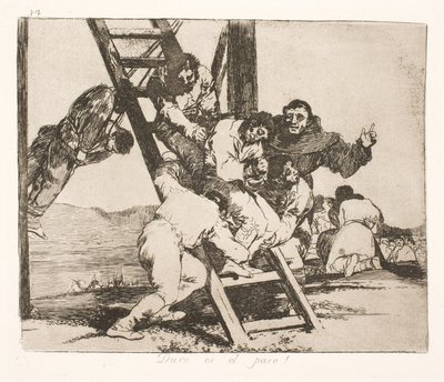 困難な道 (14) 作： Francisco de Goya