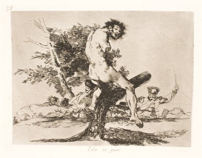 これはもっと悪いです (37) 作： Francisco de Goya