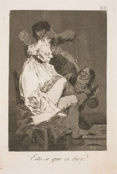 これを読書と言います 作： Francisco de Goya