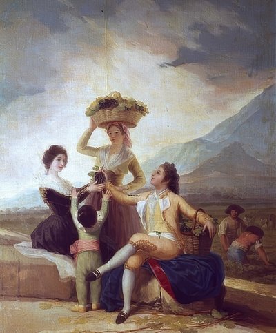 ヴィンテージ-秋。 1786 作： Francisco de Goya