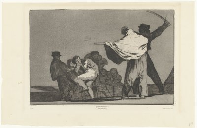 あの兵士！ ケ・ゲレロ！ (Quel guerrier) (オブジェクトのタイトル) Disperate Conocido (The Known Folly) Los Disparates (The follies) (シリーズタイトル) Los Proverbios (The Proverbs) (シリーズタイトル) 作： Francisco de Goya