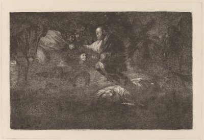 神はそれらを作成し、それらは一緒に結合します 作： Francisco de Goya