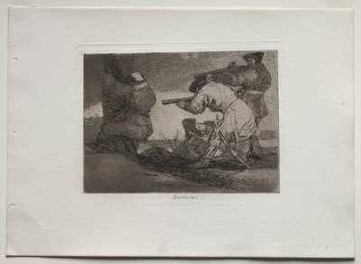 戦争の災害: バーバリアン! 作： Francisco de Goya