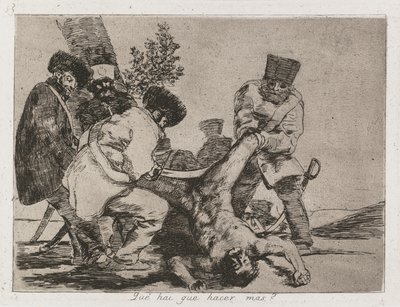 戦争の災害：Pl。 33、1810-1813。 作： Francisco de Goya