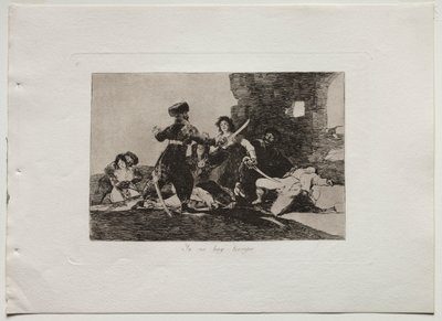 戦争の災害: 時間はありません 作： Francisco de Goya
