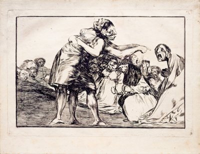 シリーズLos Disparates Follies、1815-1819の無秩序な愚かさ 作： Francisco de Goya
