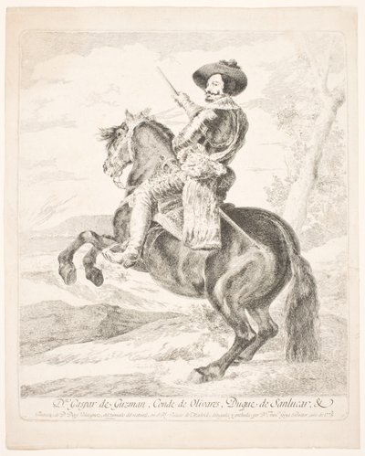 ドン・ガスパール・デ・グズマン、オリバレス伯 作： Francisco de Goya
