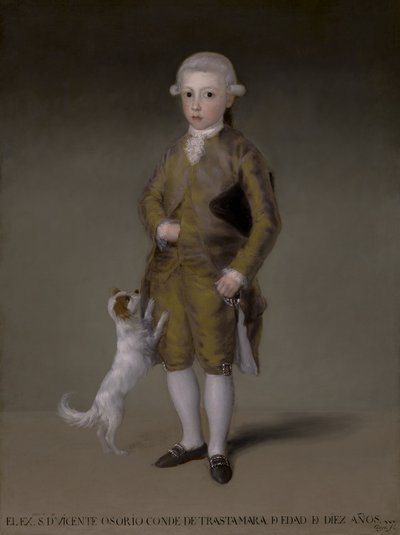 ドンビセンテイザベルオソリオデモスコソとアルバレスデトレド、トラスタマーラ伯、1787年〜88年 作： Francisco de Goya