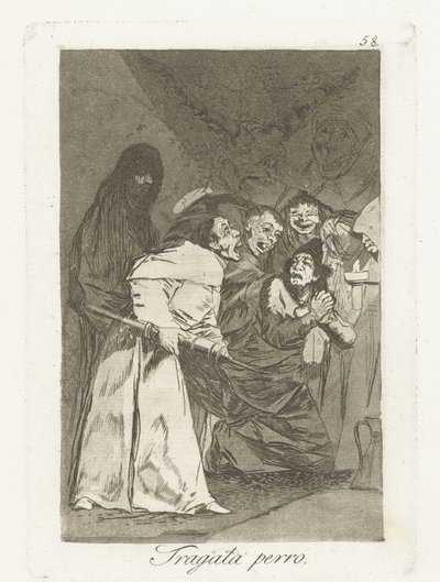 ツバメ、犬 トラガラ ペロ ロス・カプリチョス（シリーズタイトル） 作： Francisco de Goya