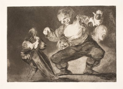ばか（悪徳の次は姦淫者） 作： Francisco de Goya