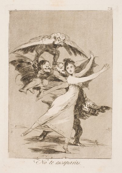 あなたは私たちから逃げません 作： Francisco de Goya