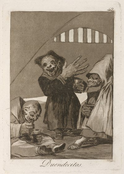 ピクシー。ホブゴブリン。ロスカプリチョス、1797〜1798年 作： Francisco de Goya