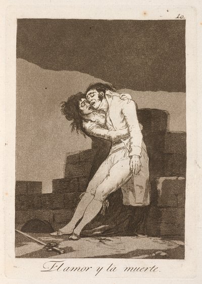愛と死 (愛と死) 作： Francisco de Goya