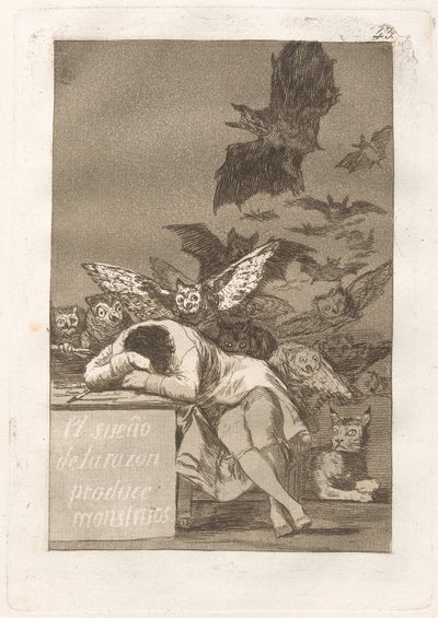 理性の眠りは怪物を生む 作： Francisco de Goya