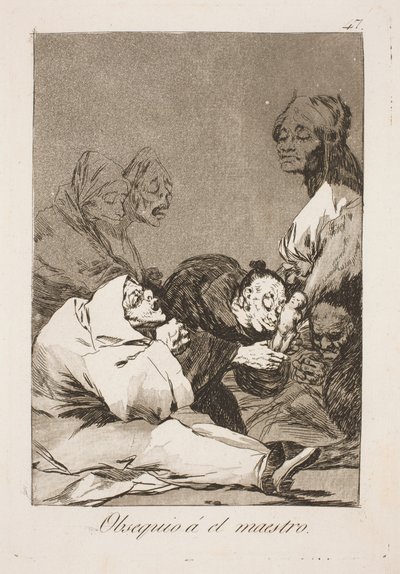 マスターへの贈り物 作： Francisco de Goya