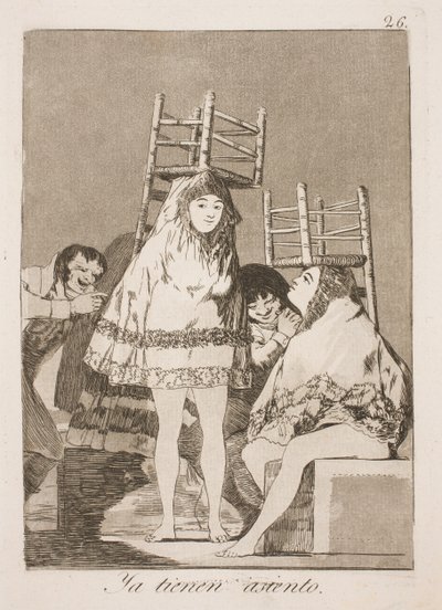 やっとのことで 作： Francisco de Goya
