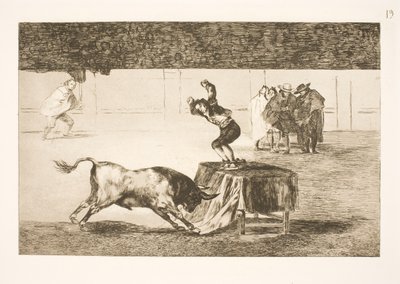 同じアリーナ（サラゴサ）での別のクレイジーな行為（Martinchoによる） 作： Francisco de Goya