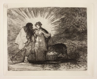 日本語: 戦争の災害、プレート No. 82 作： Francisco de Goya