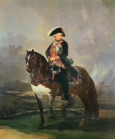 カルロス4世の乗馬の肖像、1800年から1801年 作： Francisco de Goya