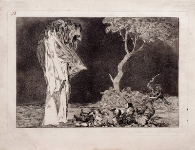 1815〜1819年のLos Disparates Folliesシリーズの恐怖の愚行 作： Francisco de Goya
