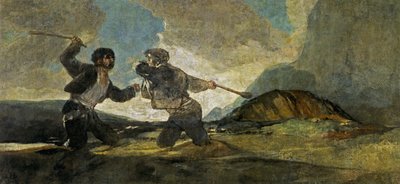 カジュルスと戦う 作： Francisco de Goya
