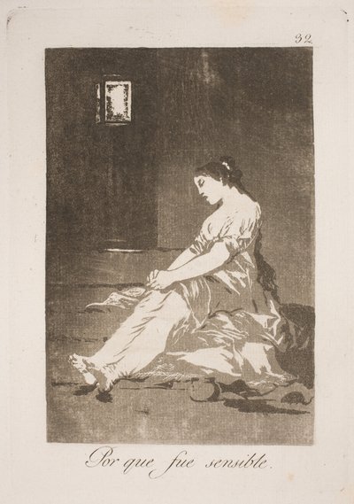 彼の気持ちに屈したから 作： Francisco de Goya