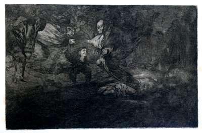 Funereal Riddle、1819-1823 作： Francisco de Goya
