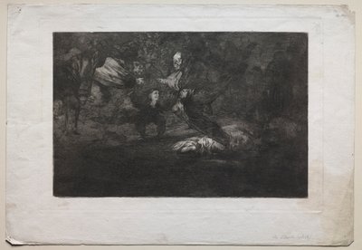 神は彼らを創造し、彼らは一緒に参加します。 作： Francisco de Goya