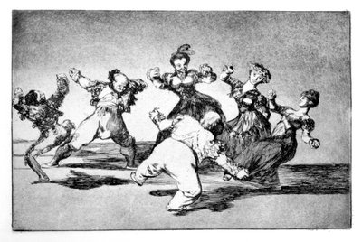 ハッピーファンタジー、1819-1823 作： Francisco de Goya