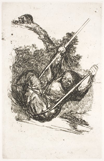 スイング中の魔女 作： Francisco de Goya