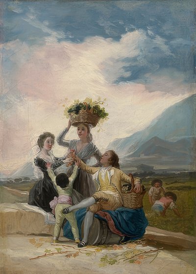 秋。 1786 作： Francisco de Goya