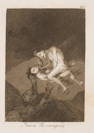誰が考えたでしょう！ 作： Francisco de Goya