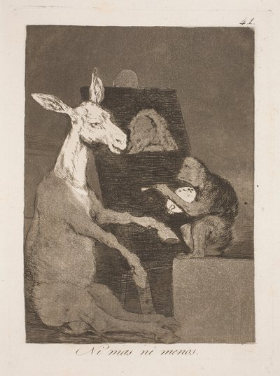 多かれ少なかれ 作： Francisco de Goya