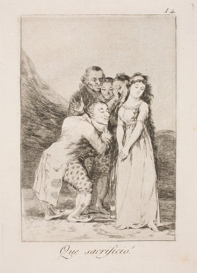 何という犠牲 作： Francisco de Goya
